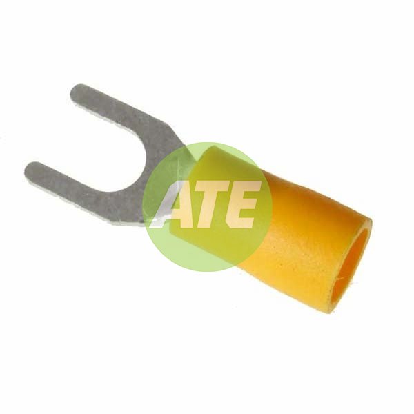 Yellow Forked Terminal 5.3mm - 50Pk